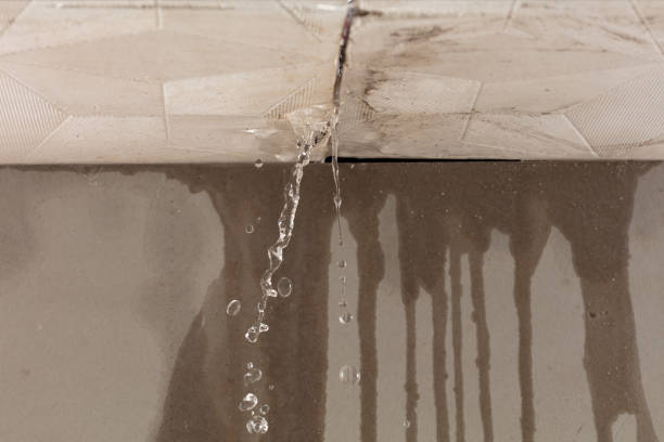 Professional Water Damage Restoration technician working in Estero, FL